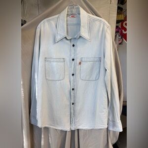 Vintage 60’s/70’s Levi's Orange Tab Big E Light Wash Denim Shirt